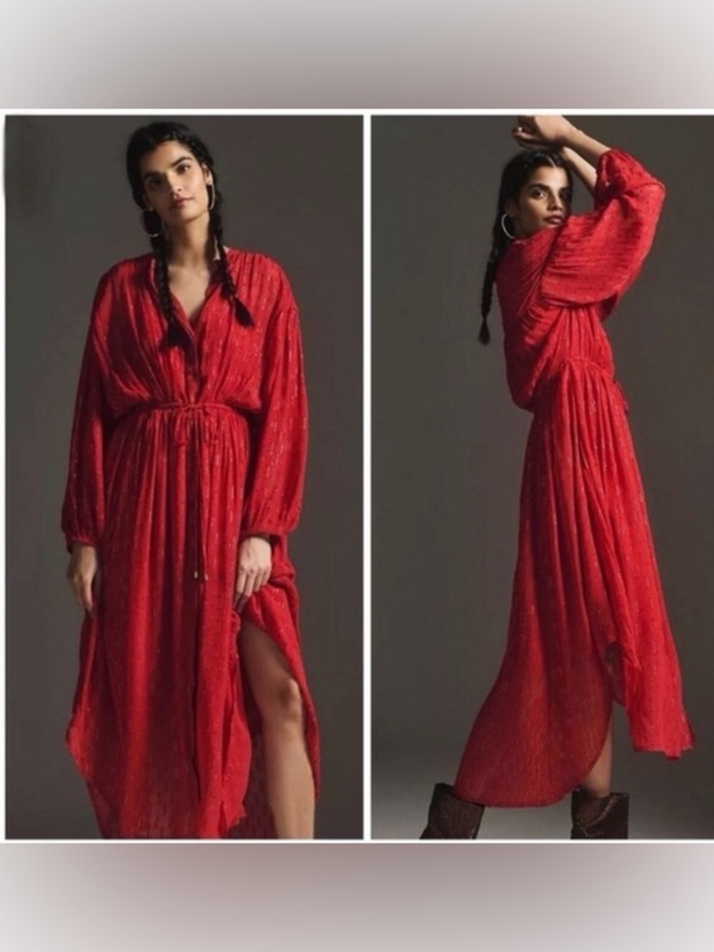 Anthropologie Allene Shimmer Maxi Dress (127)
